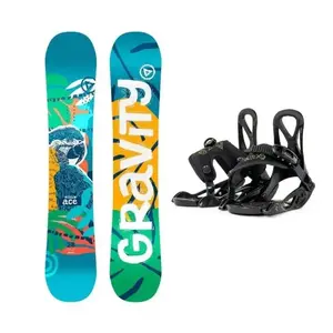 Gravity Ace dětský snowboard + Beany Kido vázání - 90 cm + XXS (EU 25-32) obraz