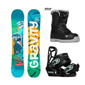 Gravity Ace dětský snowboard + Gravity Cosmo vázání + Gravity Micro Lite Atop boty - 90 cm + XS (EU 28-31) obraz