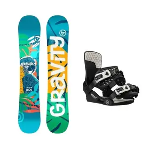 Gravity Ace dětský snowboard + Gravity Wildcat black vázání - 90 cm + S (EU 33) obraz