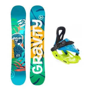 Gravity Ace dětský snowboard + Raven s160 snb vázání - 90 cm + vázání XXS (EU 27-30) obraz