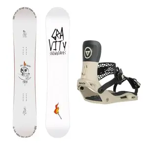 Gravity Contra 25/26 pánský snowboard + Gravity Indy stone/black vázání - 157 cm + M (EU 38-41) obraz