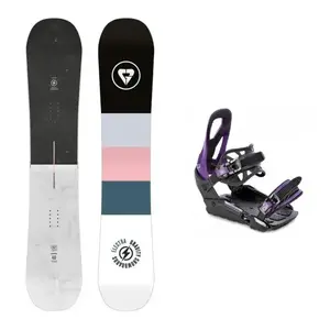 Gravity Electra 23/24 dámský snowboard + Raven S230 Black/violet vázání - 156 cm + S/M (EU 37-42) obraz