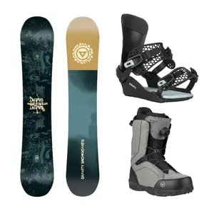 Gravity Silent 25/26 snowboard + Gravity Drift black/sage vázání + Gravity Recon Atop charcoal boty - 161 cm + L (EU 42-45) obraz
