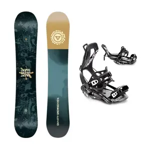 Gravity Silent 25/26 pánský snowboard + Raven Fastec FT360 black snowboardové vázání - 161 cm + S (EU 35-40) obraz