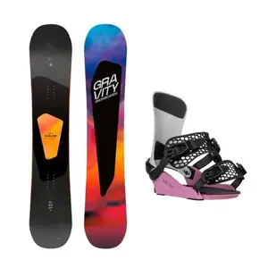 ravity Sublime 24/25 dámský snowboard + Gravity Fenix grey/rose vázání - 145 cm + S (EU 37) obraz