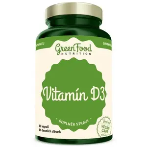 GreenFood Vitamín D3 vegan 60 kapslí obraz