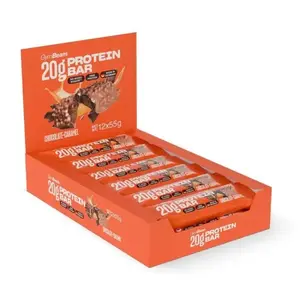 GymBeam 20 g Protein bar 12 x 55 g - čokoláda karamel obraz