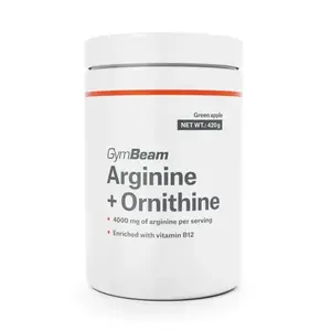 GymBeam Arginin + Ornitin 420 g - zelené jablko obraz