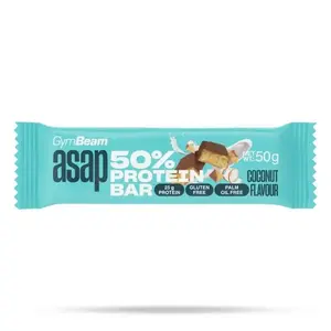 GymBeam ASAP 50% Protein Bar 50 g - jahoda obraz