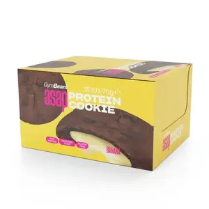GymBeam ASAP Protein Cookie 10 x 70 g - banán obraz