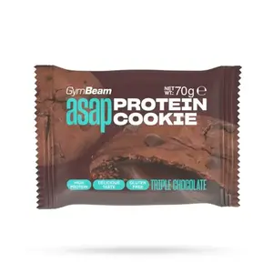 GymBeam ASAP Protein Cookie 70 g - trojitá čokoláda obraz