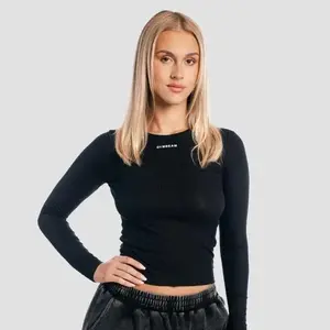 GymBeam Aura Black dámské tričko s dlouhým rukávem - L obraz