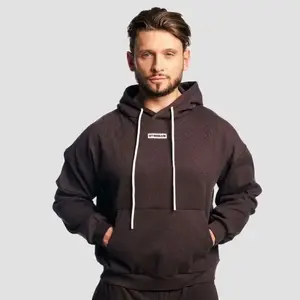GymBeam Aura Hoodie Tee Brown - XXL obraz