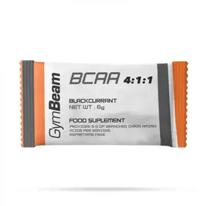 GymBeam Bcaa 4: 1: 1 Instant 6 g - černý rybíz obraz