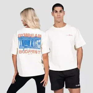 GymBeam Budapest Cream unisex tričko s krátkým rukávem - XL obraz