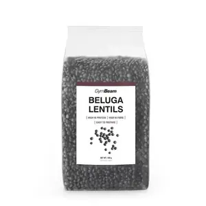 GymBeam Černá čočka Beluga 500 g obraz
