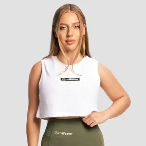 GymBeam Combat White dámské tílko - S obraz
