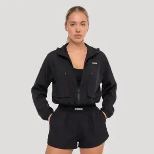 GymBeam Dámská bunda Flow Black - S obraz