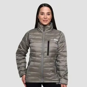 GymBeam Dámská bunda Puffer Vetiver/Black - L obraz