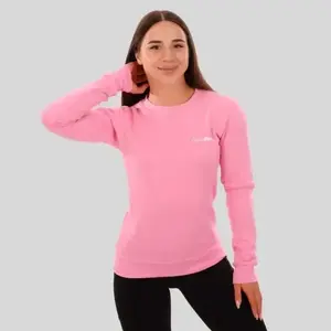 GymBeam Dámská mikina Basic Jumper Baby Pink - XL obraz