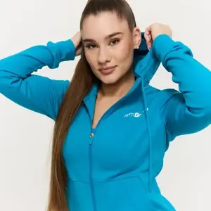 GymBeam Dámská mikina se zipem Limitless Aquamarine - XXL obraz