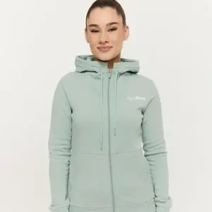 GymBeam Dámská mikina se zipem Limitless Eucalypt - L obraz