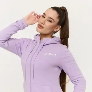 GymBeam Dámská mikina se zipem Limitless Lavender - XL obraz