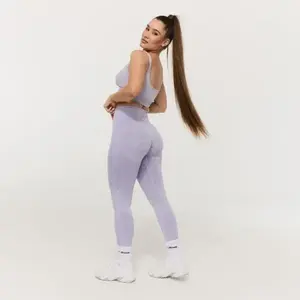 GymBeam Dámské bezešvé legíny Lift Violet - S obraz