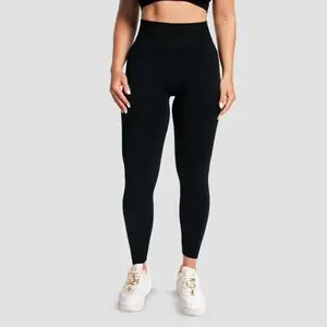 GymBeam Dámské Bezešvé Legíny Sculpt Black - S obraz