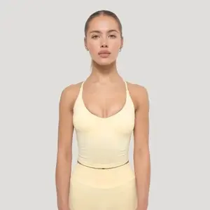 GymBeam Dámské tílko Luma Butter Yellow - S obraz
