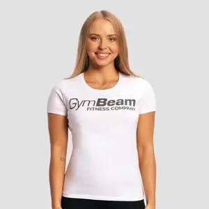 GymBeam Dámské tričko Fitness White - XS obraz