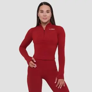 GymBeam Dámský sportovní top Ignite Dark Red - XXL obraz