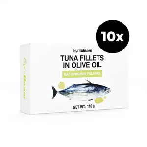 GymBeam Filety z tuňáka v olivovém oleji 10 x 110 g obraz