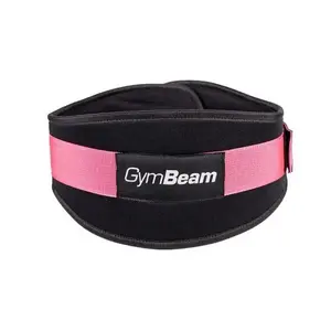 GymBeam Fitness neoprenový opasek LIFT Black Pink - S obraz
