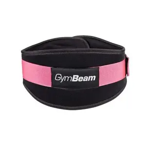 GymBeam Fitness neoprenový opasek LIFT Black Pink POUZE M (VÝPRODEJ) obraz