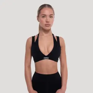 GymBeam Flow Black dámská sportovní podprsenka - L obraz