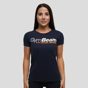 GymBeam Grow Navy dámské tričko - XXL obraz