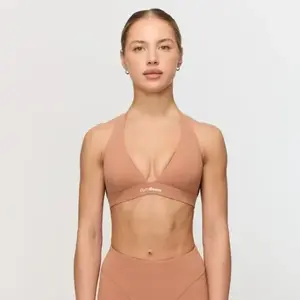 GymBeam Halter Fierce Caramel dámská sportovní podprsenka - M obraz