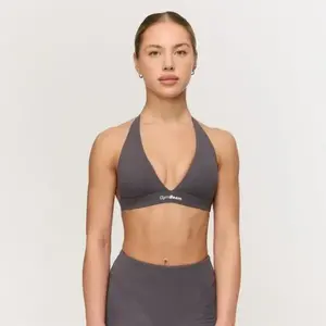 GymBeam Halter Fierce Grey dámská sportovní podprsenka - XS obraz