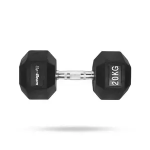 GymBeam Hexagonální 20 kg bílá jednoručka obraz