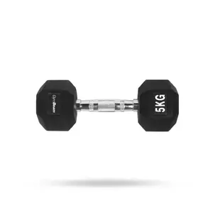 GymBeam Hexagonální jednoručka White 5 kg obraz