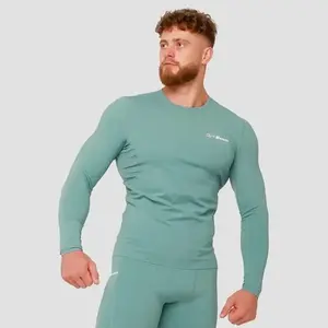 GymBeam Kompresní tričko s dlouhým rukávem High Blue - XXXL obraz