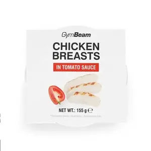 GymBeam Kuřecí prsa v rajčatové omáčce 155 g obraz