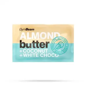 GymBeam Mandlové máslo s kokosem a bílou čokoládou 30 g obraz