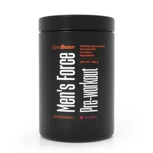 GymBeam Men‘s Force Pre-Workout 420 g - lesní ovoce obraz