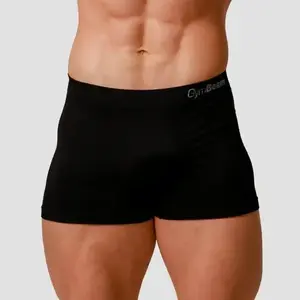 GymBeam Men’s Seamless Boxers 2Pack Black - XXXL obraz