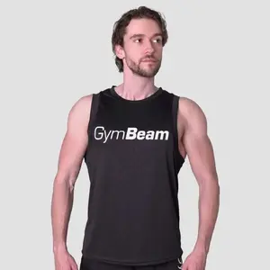 GymBeam Mesh Tanktop Essence Black - XXL obraz