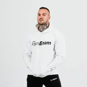 GymBeam Mikina PRO Hoodie White - XL obraz