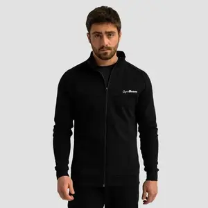 GymBeam Mikina se zipem Limitless Black - S obraz