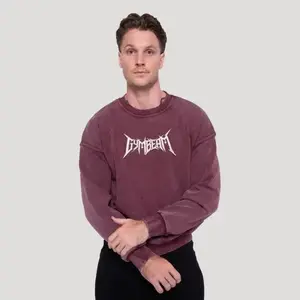 GymBeam Mikina Spike Burgundy - M obraz